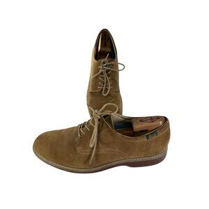 G.H. BASS Pasadena Mens Sz 12 M Derby Brown Nubuck Leather Casual Shoes